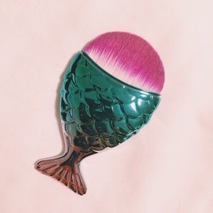 Mermaid tail brush